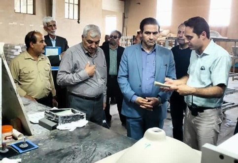گزارش تصویری / بازدید معاون استاندار و فرماندار ویژه شهرستان طبس از شهرک صنعتی